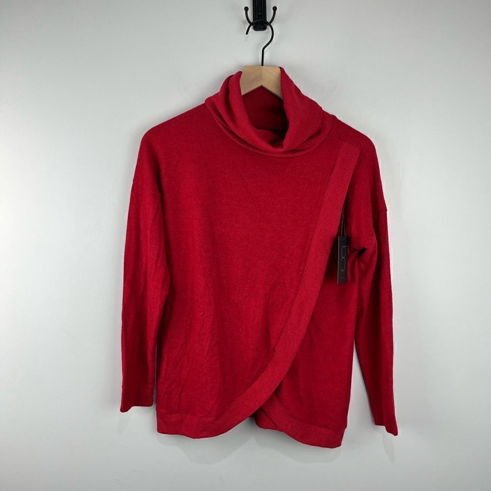 Gibson Petite Red Soft Turtleneck Sweater XS NWT